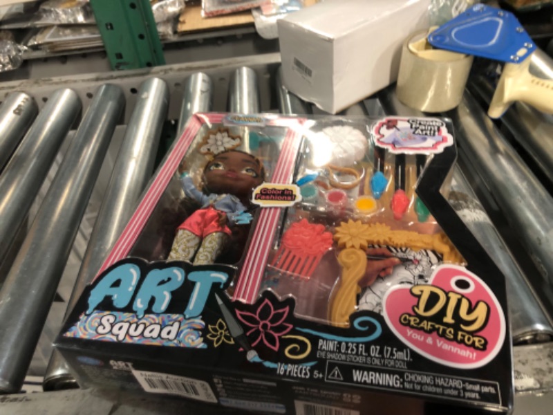 Photo 2 of ART SQUAD Vannah 10-inch Doll & Accessories with DIY Craft Painting Project, Kids Toys for Ages 3 Up, Gifts and Presents by Just Play Vana