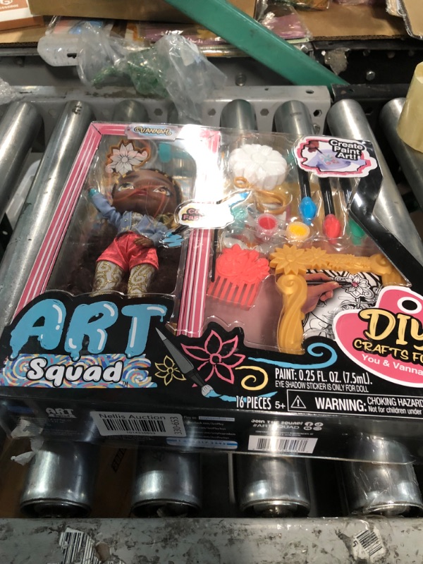 Photo 3 of ART SQUAD Vannah 10-inch Doll & Accessories with DIY Craft Painting Project, Kids Toys for Ages 3 Up, Gifts and Presents by Just Play Vana