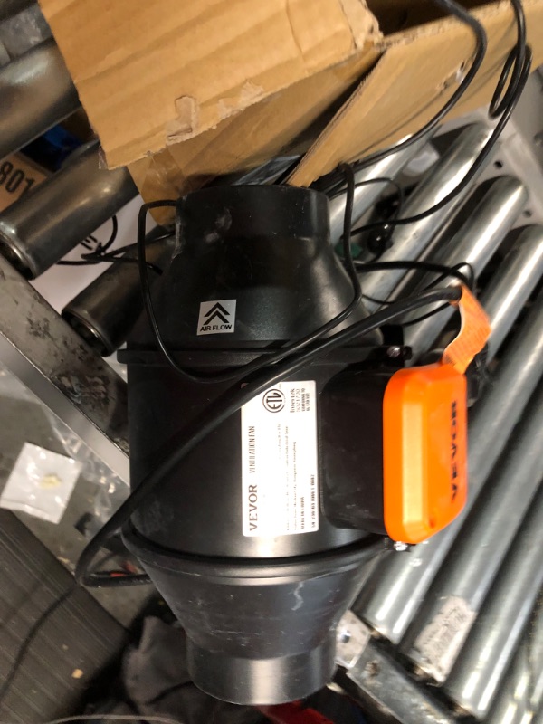 Photo 1 of VEVOR Inline Duct Fan, 4-Inch 205 CFM with Temperature Humidity Controller, Quiet EC-motor Ventilation Exhaust Fan for Cooling Booster, Grow Tents, Hydroponics 4 Inch
