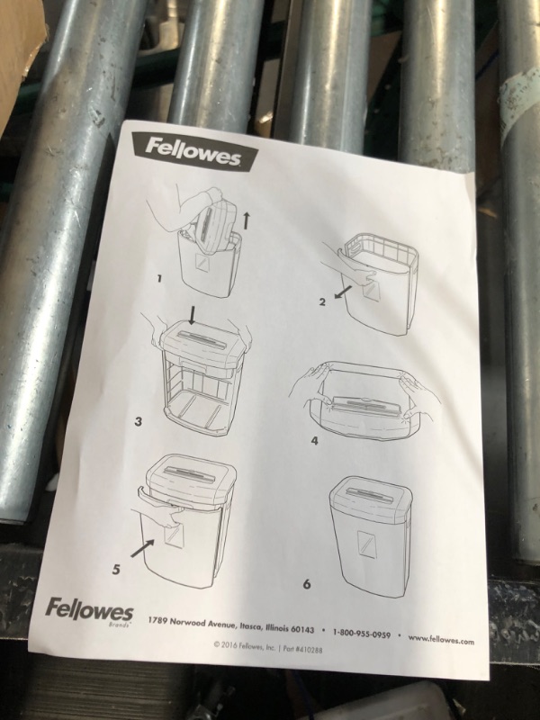 Photo 5 of Fellowes 12C15 12 Sheet Cross-Cut Paper Shredder for Home and Office with Safety Lock 12 Sheet Paper Shredder