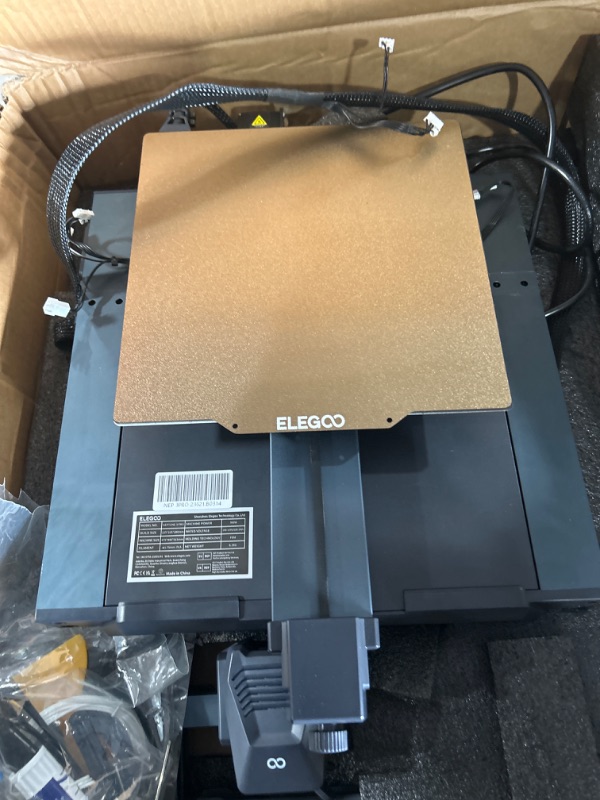 Photo 1 of **PARTS ONLY**  ELEGOO Neptune 4 Pro 3D Printer, 500mm/s High Speed FDM Printer with Klipper Firmware, Auto Leveling and Direct Drive Extruder, Easy Assembly, 8.85x8.85x10.43 Inch Printing Size