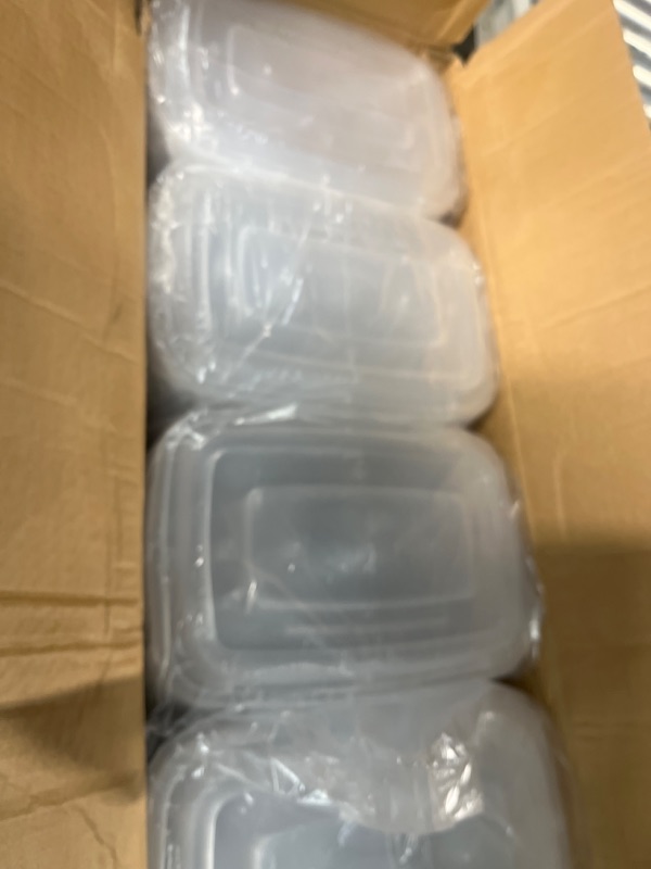 Photo 2 of 150 Pack Meal Prep Containers 34 oz Disposable Food Storage Containers