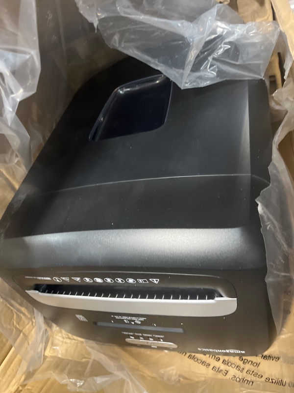 Photo 1 of Amazon Basics 12 Sheet Micro-Cut Paper,Credit Card and CD Shredder for Office/Hom