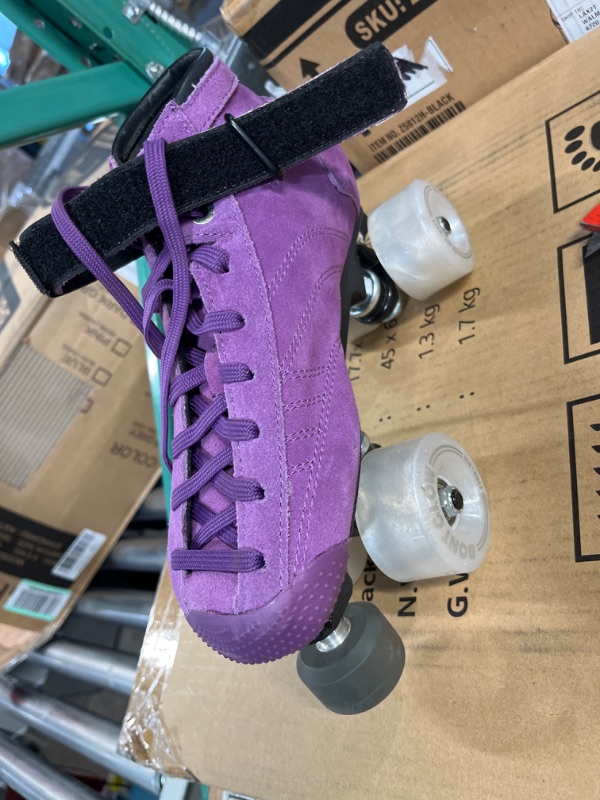 Photo 2 of Bont Skates - Prostar Purple Suede Professional Roller Skates SIZE 38 EUROPE 