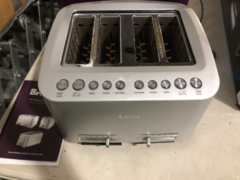 Photo 4 of **USED** *DIRTY* **POWERS ON** Breville - Die-Cast 4-Slice Smart Toaster