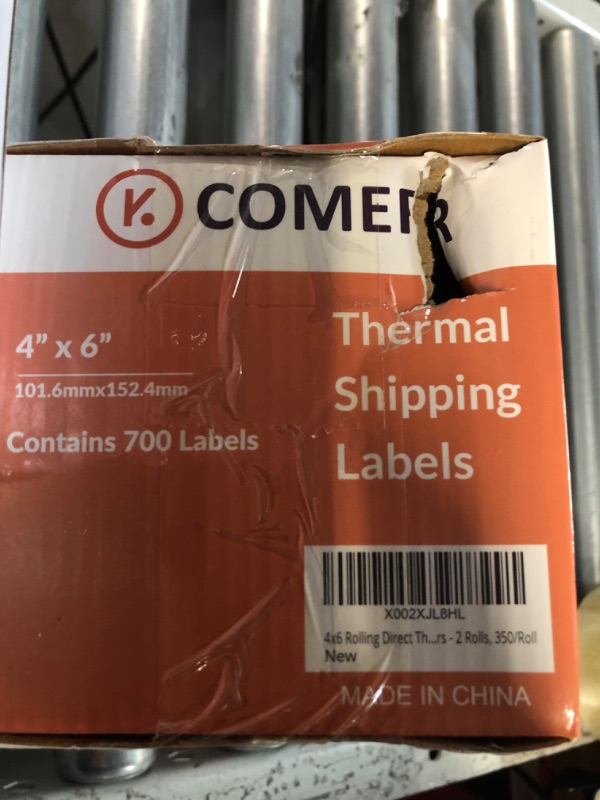 Photo 3 of K Comer 4x6 Thermal Shipping Labels (2 Stacks, 1000 Printer Labels) Packages Compatible with K Comer MUNBYN, Rollo