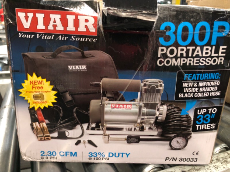 Photo 2 of *PARTS* VIAIR 300P Portable 12V 33 Percent Duty 150 PSI Compressor Kit for 33" Tires