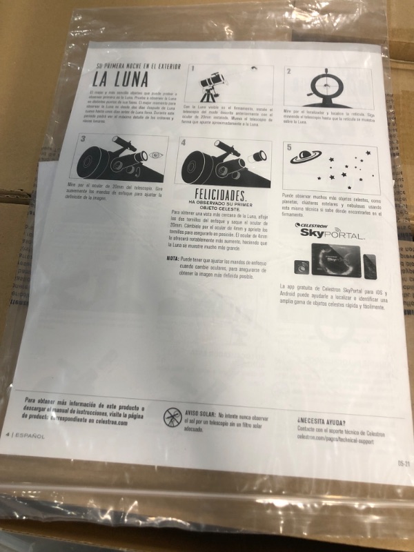 Photo 2 of PARTS ONLY/ SEE NOTES*****
Celestron – PowerSeeker 127EQ Telescope with Bonus Smartphone Adapter 