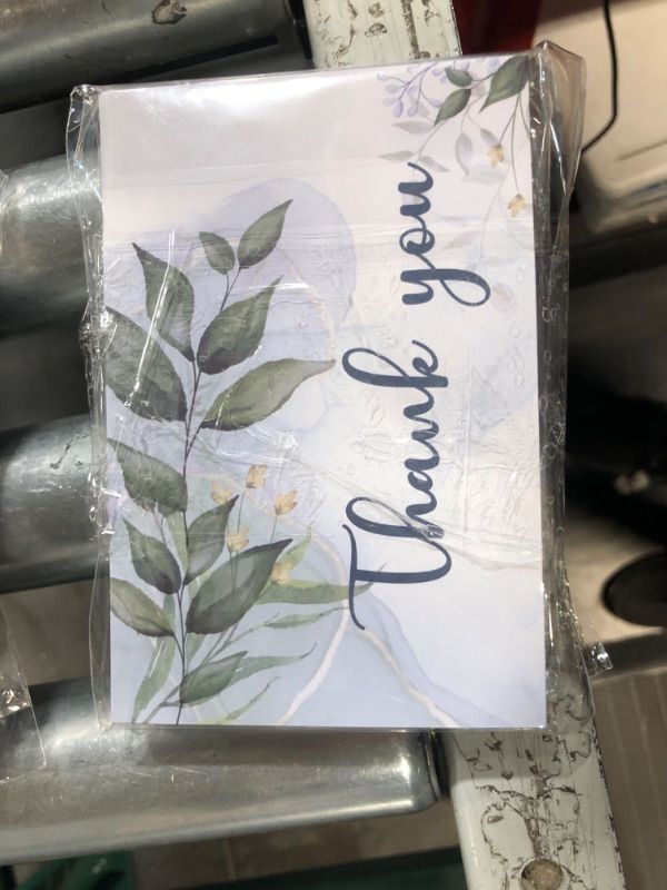 Photo 1 of Floral Baby Shower Thank You Cards, Greenery Theme For Baby Shower Party Celebration, Decorations, Supplies 50 