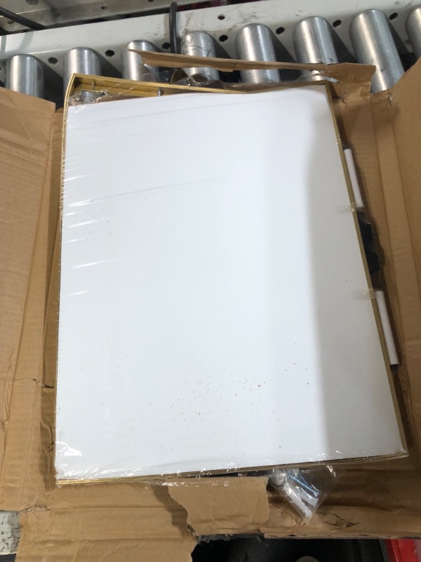 Photo 1 of DAMAGED- Small Dry Erase White Board - 16" X 12"