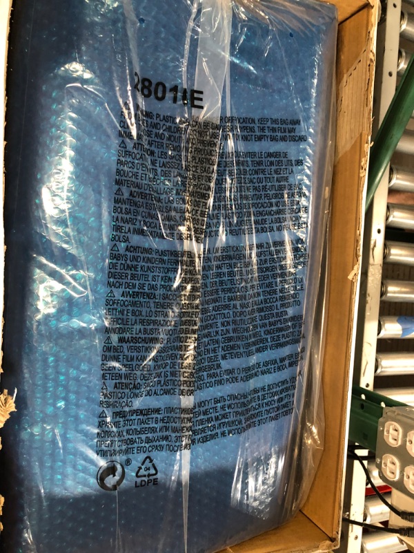 Photo 1 of **SEE NOTES**
INTEX 28016E Solar Pool Cover: For 18ft Rectangular Frame Pools – Insulates Pool Water – Reduces Water Evaporation – Keeps Debris Out