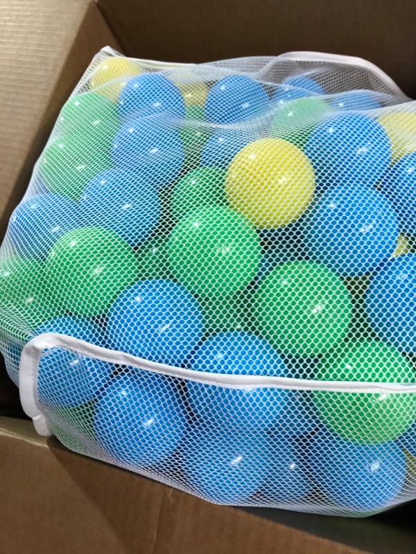 Photo 1 of Click N' Play Ball Pit Balls for Kids, Plastic Refill Balls, 200 Pack, Phthalate and BPA Free, Includes a Reusable Storage Bag with Zipper, Bright Colors, 