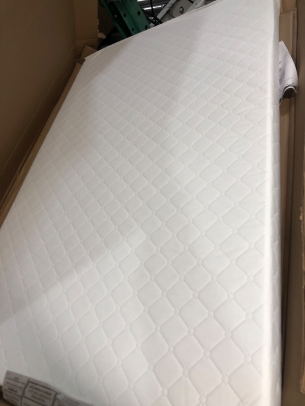 Photo 2 of **NEW** Dream On Me Holly 3” Fiber Portable, Greenguard Gold Certified, Waterproof Vinyl Cover, Lightweight Mini Crib Mattress, White