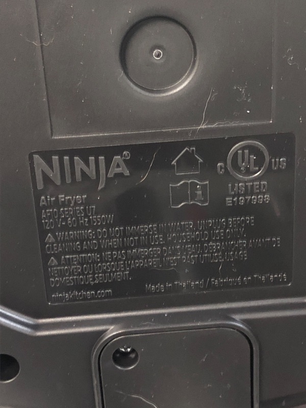 Photo 5 of **TURNS ON(UNABLE TO FULLY TEST)** Ninja AF101 Air Fryer that Crisps, Black/Grey 4 Quarts