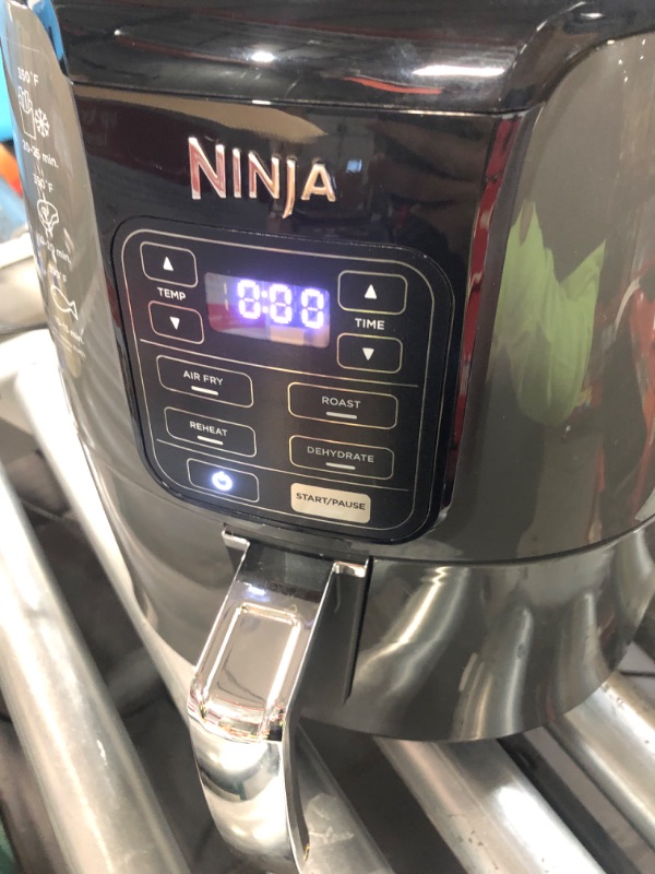 Photo 2 of **TURNS ON(UNABLE TO FULLY TEST)** Ninja AF101 Air Fryer that Crisps, Black/Grey 4 Quarts