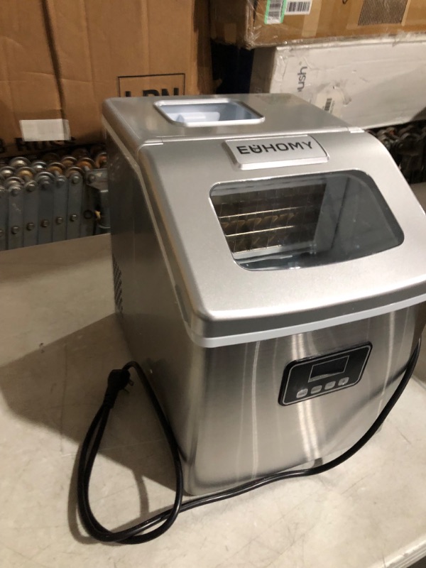 Photo 6 of **FOR PARTS ONLY*****READ NOTES
Euhomy Ice Maker Machine Countertop, 26 lbs in 24 Hours, 9 Cubes Ready in 6 Mins, Self-Clean Electric Ice Maker Compact Potable Ice Maker 