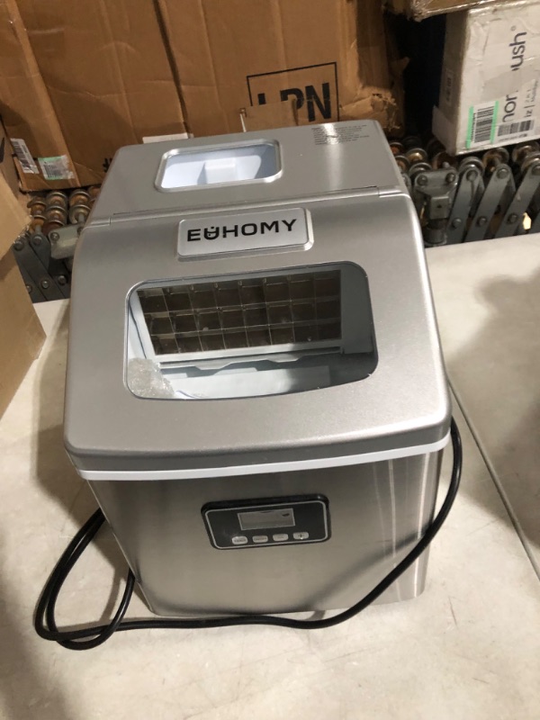 Photo 8 of **FOR PARTS ONLY*****READ NOTES
Euhomy Ice Maker Machine Countertop, 26 lbs in 24 Hours, 9 Cubes Ready in 6 Mins, Self-Clean Electric Ice Maker Compact Potable Ice Maker 