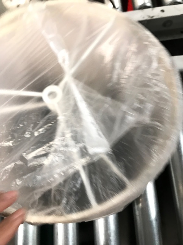 Photo 1 of * used * dented *
TOOTOO STAR Double 10x12x8" Fabric Natural Linen Cone Drum Hand Craft Medium Lamp Shade Set of 2r