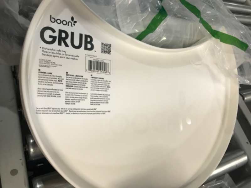 Photo 3 of Boon GRUB™ Extra Dishwasher Safe Tray for use with GRUB Baby High Chair – White (Pack of 2) White Tray Pack of 2 GRUB High Chair Tray