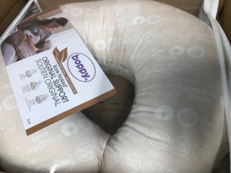 Photo 2 of Boppy Nursing Pillow Luxe Original Support, Sand and Ash Boho, Ergonomic Nursing Essentials for Bottle and Breastfeeding, 