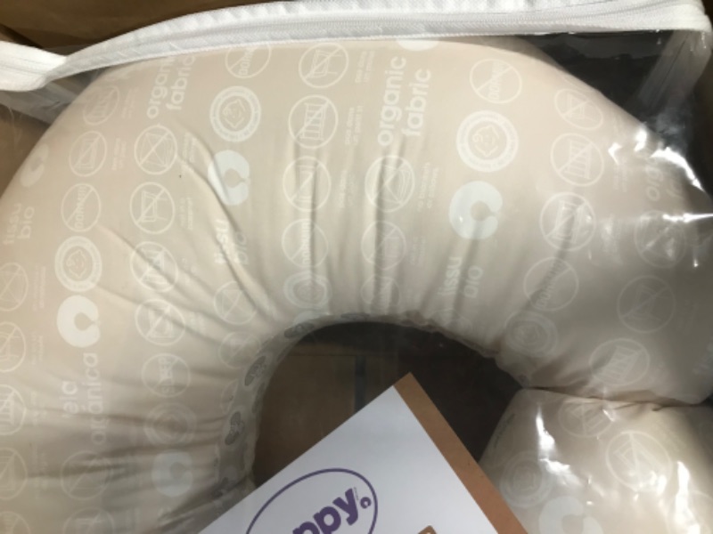 Photo 3 of Boppy Nursing Pillow Luxe Original Support, Sand and Ash Boho, Ergonomic Nursing Essentials for Bottle and Breastfeeding, 