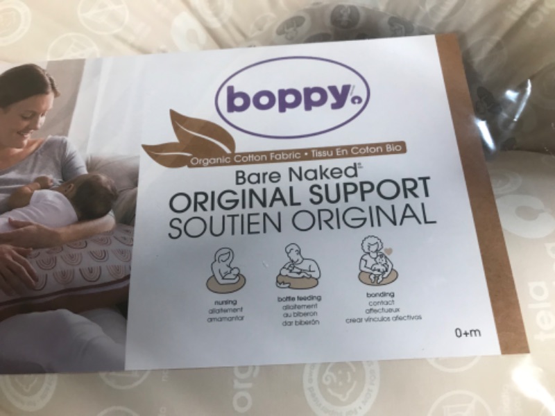 Photo 4 of Boppy Nursing Pillow Luxe Original Support, Sand and Ash Boho, Ergonomic Nursing Essentials for Bottle and Breastfeeding, 