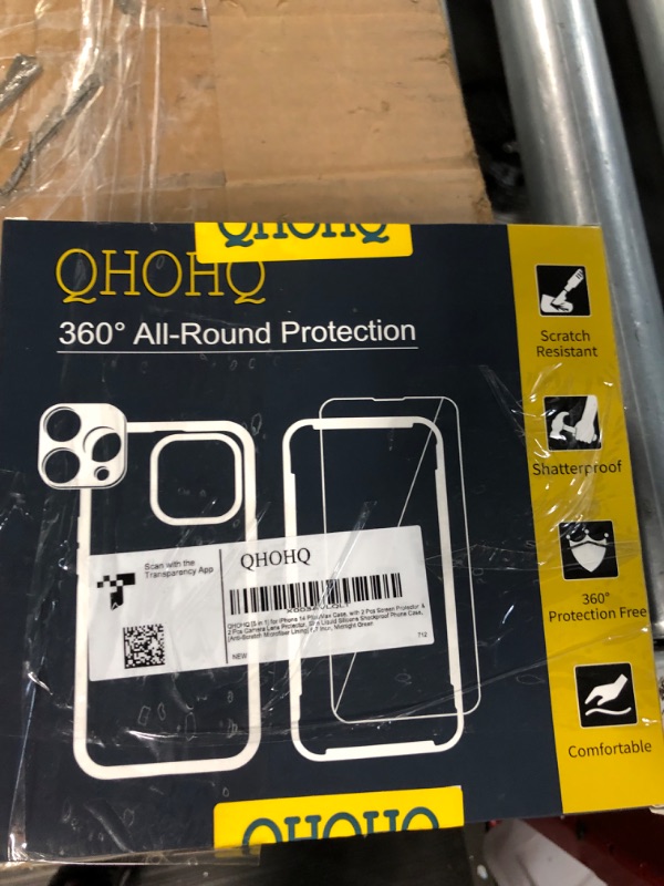 Photo 4 of 
QHOHQ 3 Pack Screen Protector for iPhone 14 Pro 6.1 Inch with 3 Pack