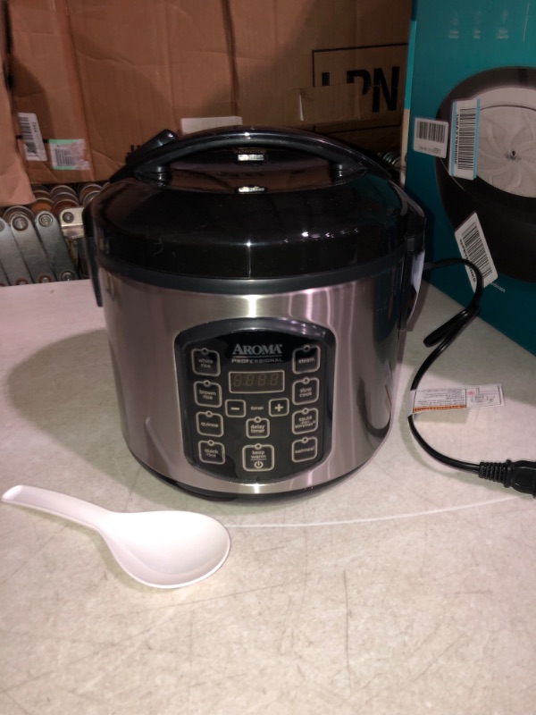 Photo 8 of ***FOR PARTS ONLY****READ NOTES
Aroma Housewares ARC-954SBD Rice Cooker, 4-Cup Uncooked 2.5 Quart, Professional Version