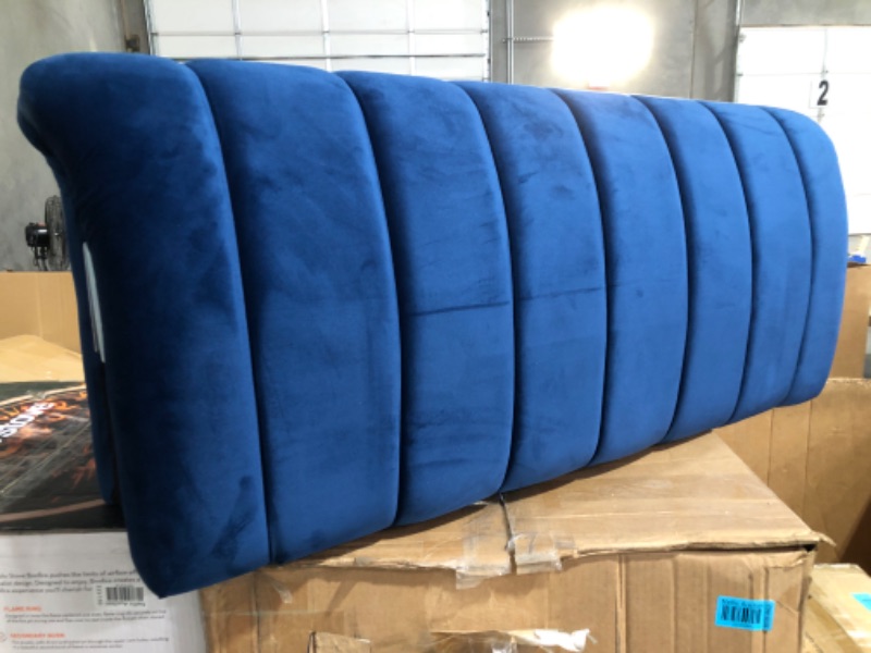 Photo 2 of **PARTS ONLY MISSING PIECES -SEE CLERK NOTES** UBGO Modern 78" Sofa -BLUE