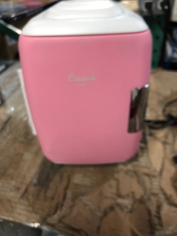 Photo 2 of Cooluli Skincare Mini Fridge for Bedroom - Car, Office Desk & Dorm Room - Portable Beauty & Makeup - 12v AC/DC & Exclusive USB Option, Pink