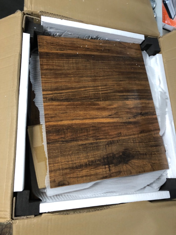 Photo 1 of Alohappy Nightstand Mid-Century Modern Side Table with 2 Storage Drawers and Solid Wood t Table Dresser for Bedroom, Livingroom Brown Walnut Brown