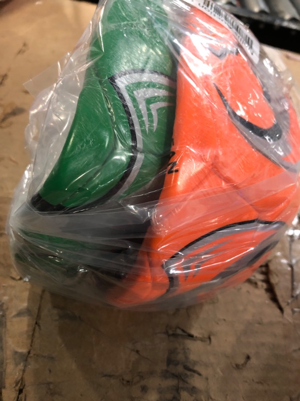 Photo 1 of 2 Pcs Soccer Balls Operation GREEN AND ORANGE 