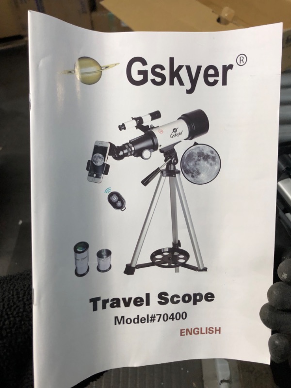 Photo 2 of Gskyer Telescope, 70mm Aperture 400mm AZ Mount Astronomical Refracting Telescope for Kids Phone Adapter and Wireless Remote