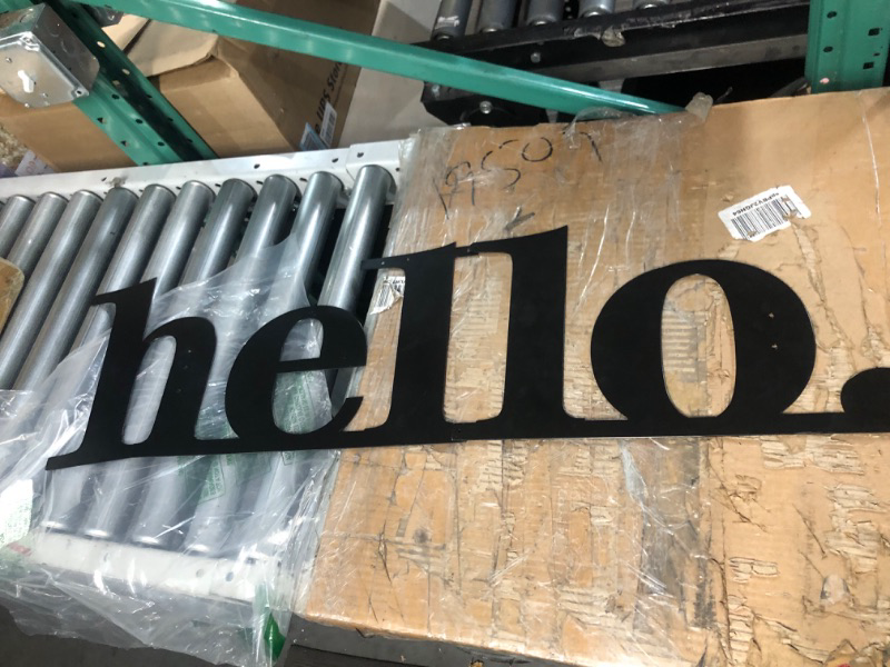 Photo 2 of * used item * 
Metal Hello Sign, Welcome Porch Sign