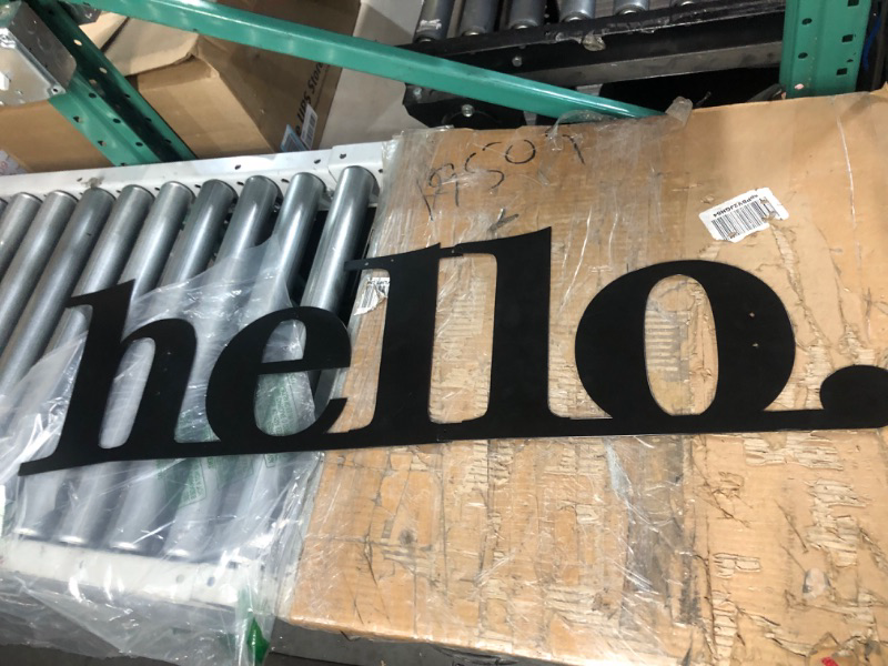 Photo 3 of * used item * 
Metal Hello Sign, Welcome Porch Sign