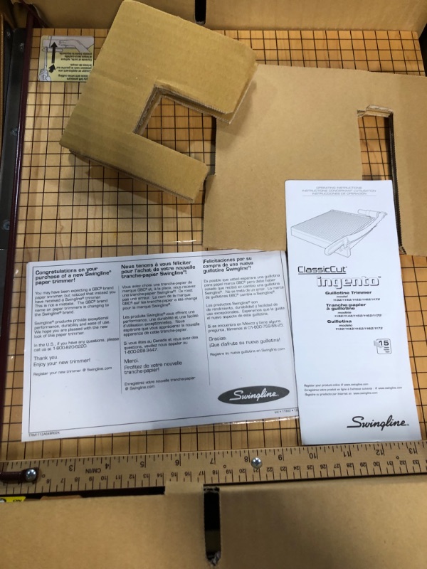 Photo 3 of Swingline ClassicCut Ingento Solid Maple Paper Trimmer, 15 Sheets, Maple Base, 15" x 15"