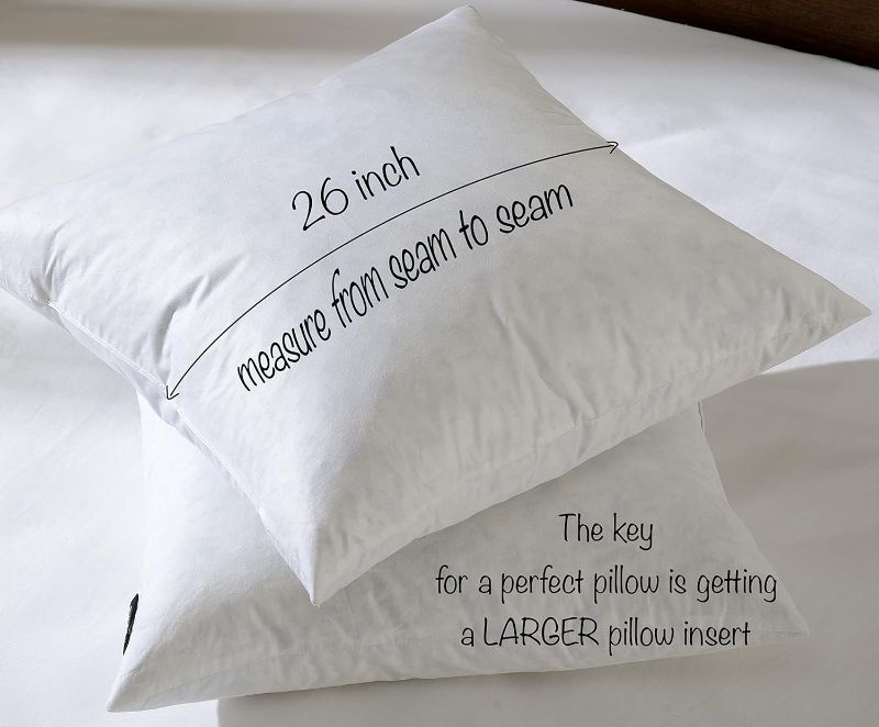 Photo 1 of ***ONLY 1 PILLOW***
basic home 26x26 Euro Throw Pillow Inserts White