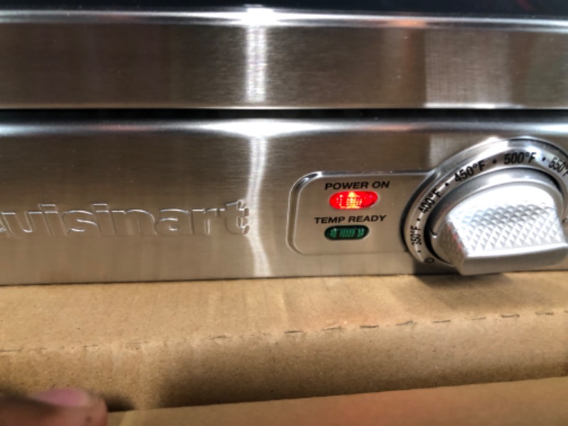 Photo 2 of Cuisinart Indoor Pizza Oven, Portable Countertop Pizza Oven that Bakes 12" Pizzas in Minutes, Stainless Steel, CPZ-120 Silver