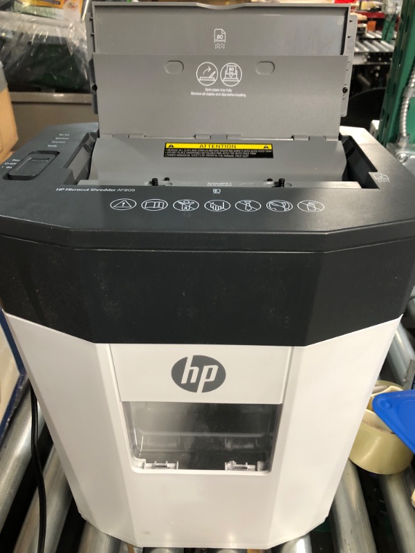 Photo 4 of HP 91032T AF809 80-Sheet Microcut Auto-Feed Shredder