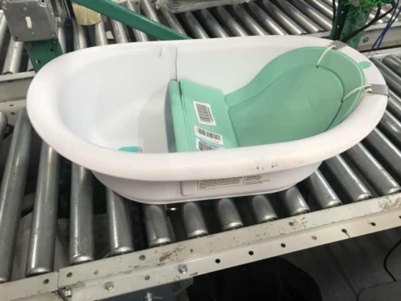 Photo 2 of 4-in-1 Grow-with-Me Bath Tub by Frida Baby Transforms Infant Bathtub to Toddler Bath Seat with Backrest for Assisted Sitting in Tub