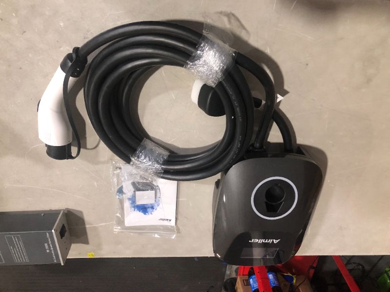 Photo 2 of *FACTORY NEW*  Aimiler EV Charger Level 2, 48A 240V 11.5KW Smart Electric Vehicle Charger with NEMA 14-50P, 25ft-Cable ETL UL Listed Indoor/Outdoor Car Charging Station with App, Wi-Fi and Bluetooth Enabled EVSE 48A/level 2