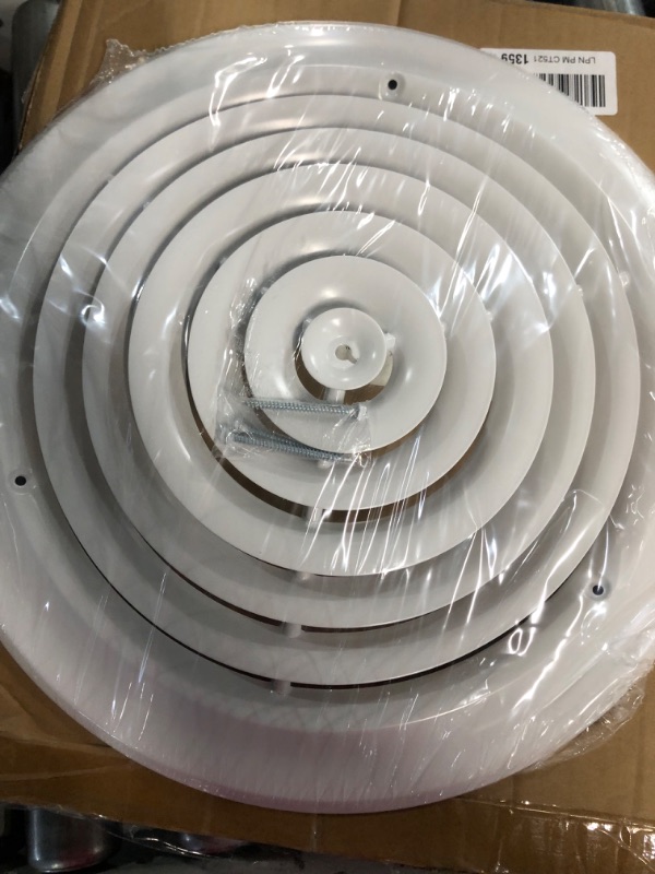 Photo 3 of  Round Ceiling Diffuser With Screws, Steel, White