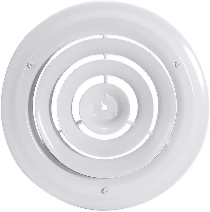 Photo 1 of  Round Ceiling Diffuser With Screws, Steel, White