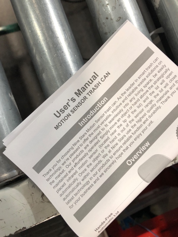 Photo 4 of ***MOTION SENSING FUNCTION DOESN'T WORK***
NINESTARS DZT-50-28SL Original Touchless Automatic Motion Sensor Trach Can