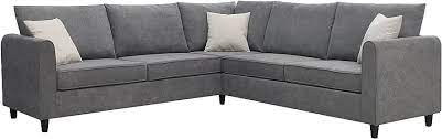 Photo 1 of **PARTS ONLY** 91*91" Modern Upholstered Living Room Sectional Sofa w/ 3 Pillows GS009077AAE 
