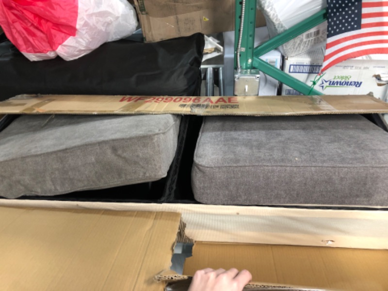 Photo 3 of **NONREFUNDABLE**FOR PARTS OR REPAIR**SEE NOTES**
Harper & Bright Designs Twin Daybed with Trundle , Upholstered Daybed with Trundle, Twin Size Trundle Daybed Sofa Bed for Bedroom Living Room ,No Box Spring Needed, Gray