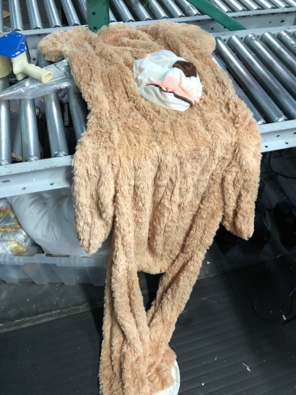 Photo 2 of 5.2 Feet Life Size Huge Teddy Bear Cover, Soft Giant Animal Coat Unfilled Brown Bear for DIY with Girlfriend or Lover (160 cm ) Brown 160cm