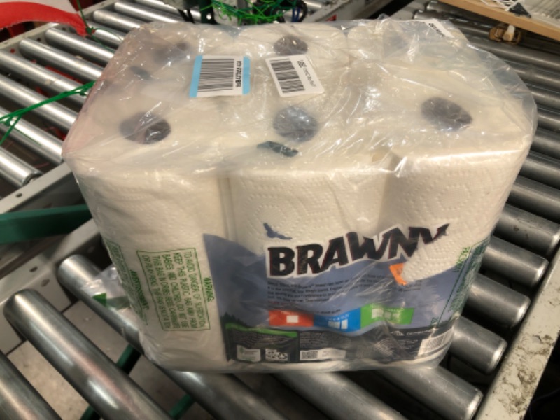 Photo 3 of Brawny® Tear-A-Square® Paper Towels, 6 Double Rolls = 12 Regular Rolls 12 Count (Pack of 1)