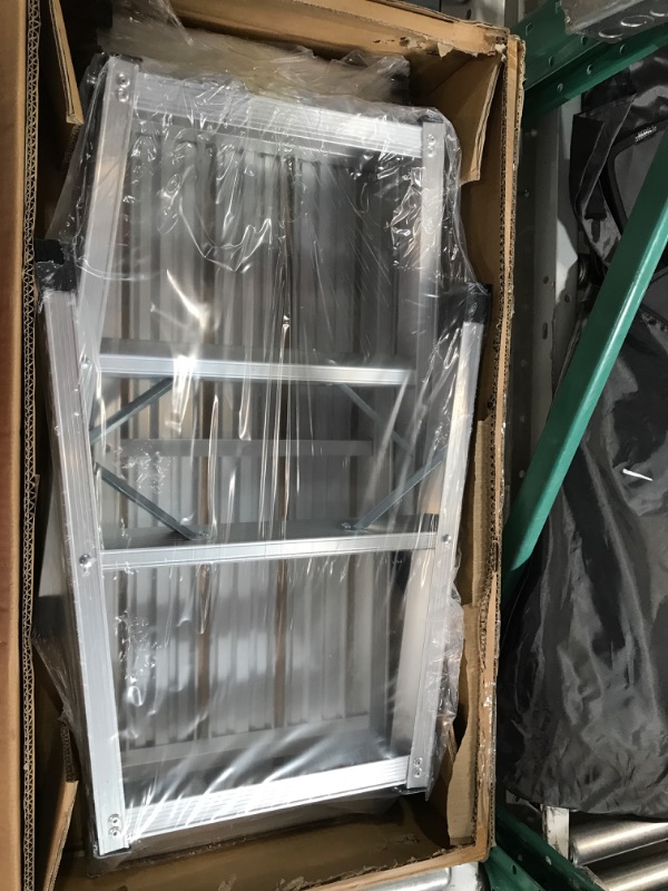 Photo 1 of Whubefy Work Platform Step Ladder 330lbs Capacity, Portable Folding Aluminum Ladders Stool with 30'' Anti-Slip Surface