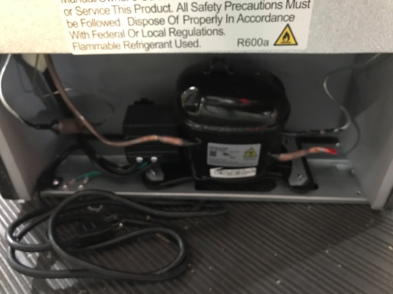 Photo 1 of *MINOR DAMAGE*
FRIGIDAIRE EFR376-BLACK 3.1 Cu Ft Black Retro Bar Fridge with Side Bottle Opene